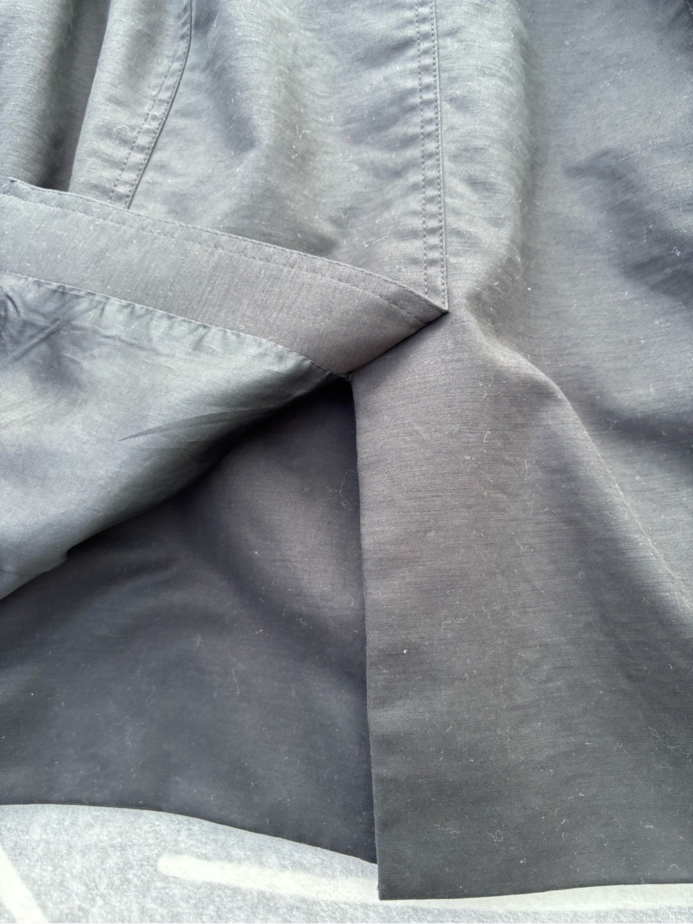Jones New York Trench Coat, Black and White, Double-Breasted, Belted, Large - Picture 8 of 15